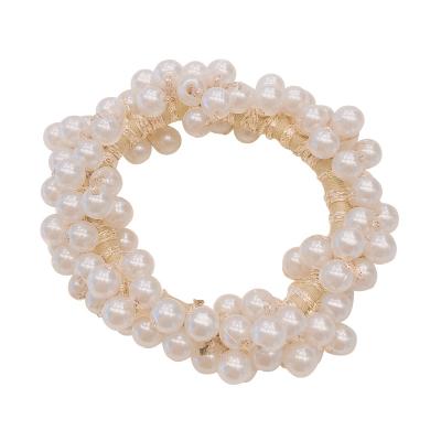 China Fashionable Korean version high rope fashion trend personality CIA wind tie hair circle 2021 new pearl star hair elastics for sale