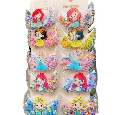 China Super Mermaid Recyclable Series Hair Clip Princess Snow Wings Quicksand Fairy MOE Girl Cartoon Bride Manufacturers Wholesale for sale