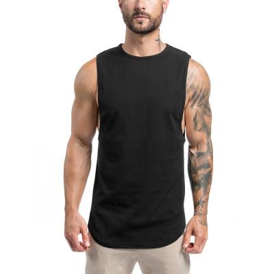 China Wholesale Men's Gym Vest Sportswear Bamboo Sleeveless Sports Fitness Bodybuilding Quick Dry Tank Tops for sale