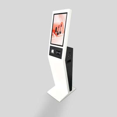 China Interactive touch screen restaurant bank hotel self service touch screen kiosk cashier + metal tempered glass for sale for sale