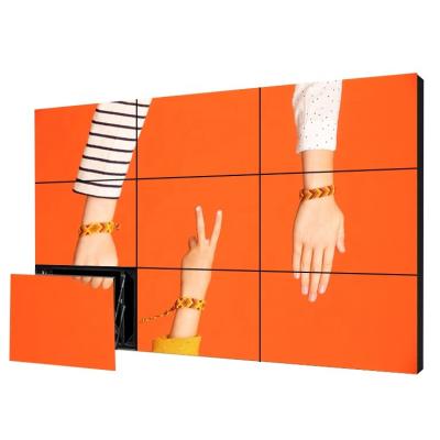 China Indoor Flexible LCD Video Wall 46 49 55 Inch 3x3 2x2 4x4 Super Narrow Bezel Flat-Fell Seam Video Wall With Controller for sale