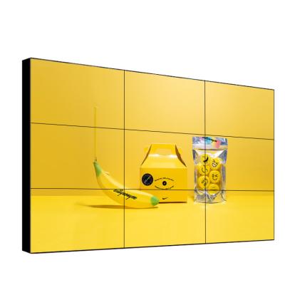 China 55 Inch Wall Bezel 2x2 3x3 4x4 Indoor Video 4K Indoor Video Ultra-Narrow Bezel Advertising Splicing Screen for sale