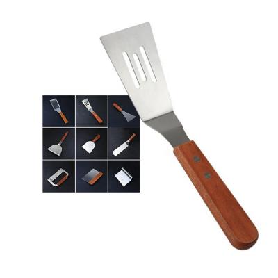 China Minimalist Kitchen Stainless Steel Tools Frying Spatulas Cooking Steak Pizza Baking Shovel for sale