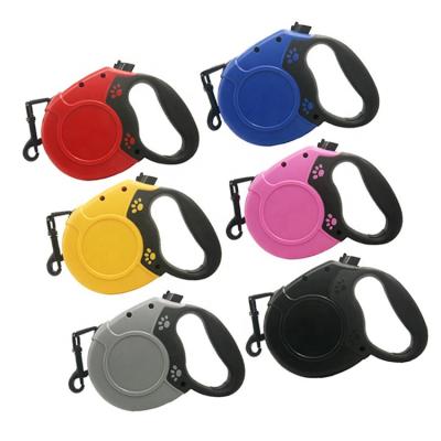 China 6 Color Durable ABS Housing 50-100kg Large Load Capacity Automatic Retractable Pet Leash for sale