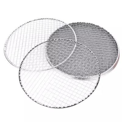 China New 2021 Various Sizes Easily Assembled Stainless Steel Barbecue Circular Welding Net for sale