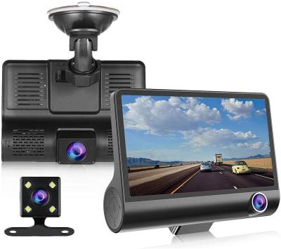 China NIGHT VISION Car DVR 3 Cameras Dash Dual Lens with Rearview VCR Car Camera Dash Camera for sale