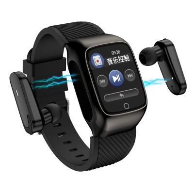 China 2020 Touch Screen S300 Health Tracker Sports Smart Bracelet Smartwatch Handsfree Earbuds with Smart Watch 2 in 1 Wireless Earphone for sale