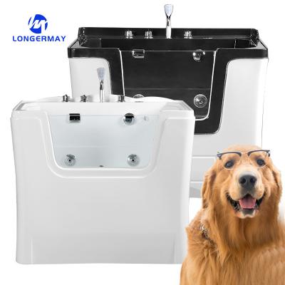 China Dog grooming bathtub pet bathing sink stainless steel dog bathing pool pet cleaning and grooming products for dog en venta