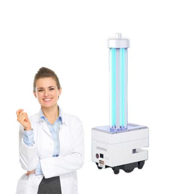 China Best price uv robot sterilizer hospital and school needs disinfection equipment robotic ultraviolet sterilizing machine zu verkaufen