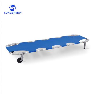 Κίνα Stainless Steel Folding Emergency Stretcher  Medical Ambulance With Wheels προς πώληση