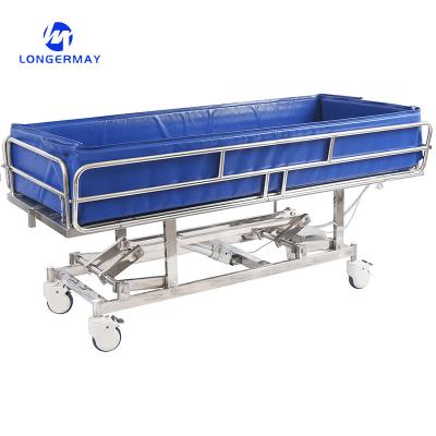 China Electric Adjustable Medical Bath Bed Iron Metal  For Patient zu verkaufen