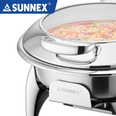 China Sunnex Stainless Steel Stainless Steel Chafing Plate Set 6.8LTR for sale