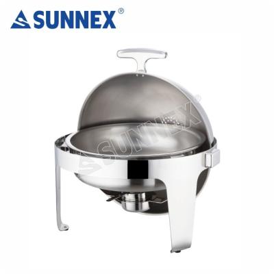 China Sunnex Food Warmer Pot Hotel Supply Stainless Steel Restaurant 6.8Ltr Heavy Duty Friction Beetle for sale