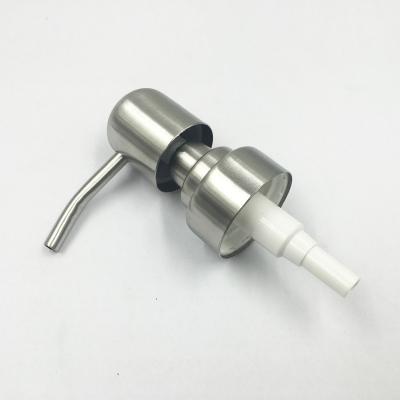 China Lotion pump head Stainless steel bottling press nozzle 24/26/28 Hand sanitizer nozzle for sale