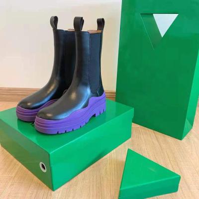 China New Deodorization TX Boots Couples Plus Size Thick-soled Tube Boots High Quality Smoke Tube Green Bottom Women's Boots for sale