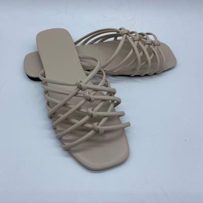 China CUSHIONING open toe slipper women slippers slides sandals 2021 vintage trend women summer flats from TX factory wholesale price for sale