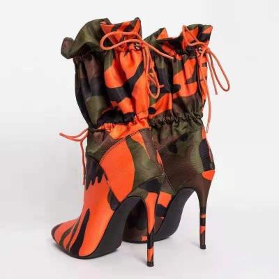 China Other New TX Camouflage Fashion Boots Mid-Tube Trending Shoes Boots For Women for sale