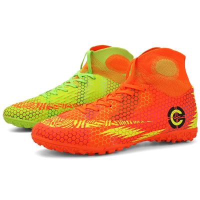 China TX Football Youth Outdoor Indoor High Top Students Boys And Girls Nails Training Shoes for sale