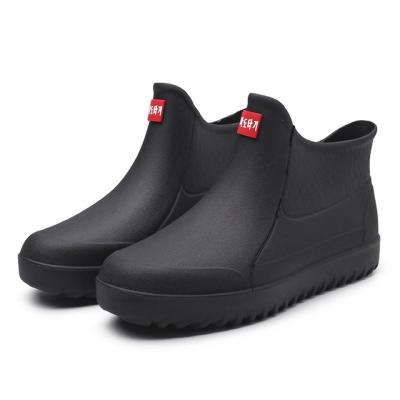 China TX New Style Rubber Waterproof Safety Flat Non-slip Waterproof Men's Rain Boots for sale