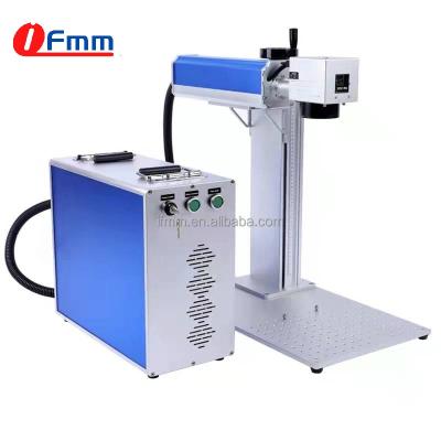 China Automated Raycus Max JPT Fiber Laser Marking Machine 100W Metal Loading Deep Engraving Machine for sale