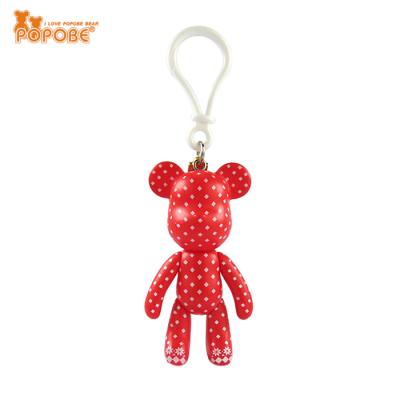 China POPOBE Promotion Gift 3 Inch Unique Bear Dubai Plastic Keychains For Kids for sale