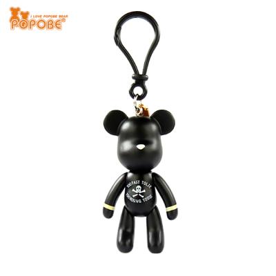 China Popular Gift POPOBE 3 Inch PVC Doll Promotion Mini Keychain Toy 3D For Bag Key for sale