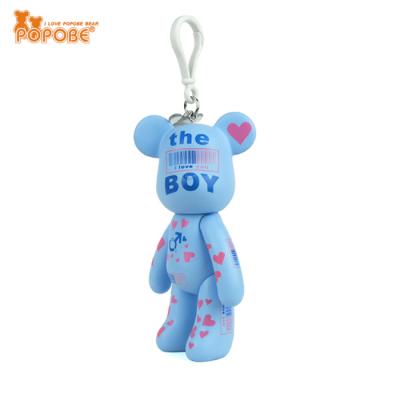 China POPOBE Hot Selling Eco-friendly PVC Key Chain 5 Inch Soft Plastic Ornament For Birthday Gift for sale