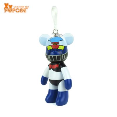 China art & POPOBE Collectible Fashion Wholesales Hot Sales Vinyl Stock Number Bear Pattern Keychain Decoration for sale