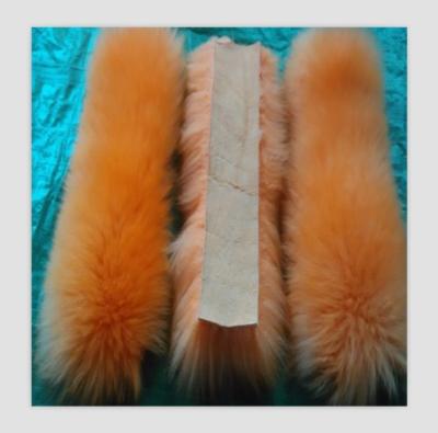 China Real soft wholesale fur hood trim/detachable raccoon fur collar for sale