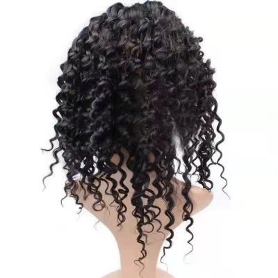 China 100% Real Hair Real Hair Wig 360 Real Hair Block Deep Wave Full Lace 360 ​​Hair Headband for sale