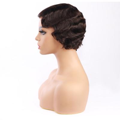 China Brazilian Virgin Hair Bob Curly Women Short Body Wave Women Wigs With Natural Wavy for sale