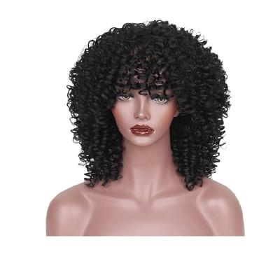 China Cute And Soft Colored Short Bob Wigs Factory Outlet Factory 100% Curly Virgin Hair High Temperature Yarn Hair Shorts for sale