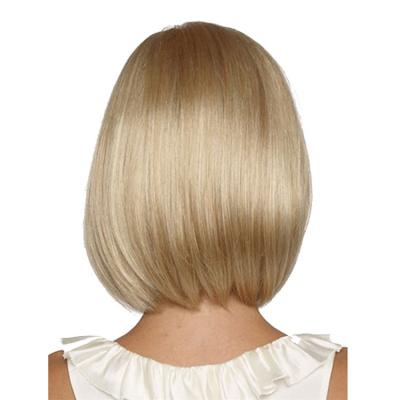 China 2021 Customer Gold Color Styles All Best 100% Virgin Human Hair High Temperature Wire Short Hair Wigs for sale