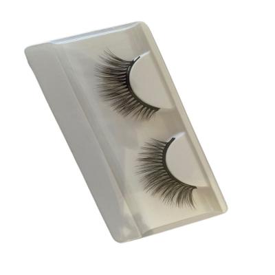 China 2021 beauty daily makeup customized imported chemical fiber black handmade 3d false eyelash for daily beauty makeup for sale