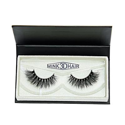 China Daily Beauty Makeup Factory Outlet Customized Handmade Black Fur Mink Faux Mink Eyelash Extension For Daily Beauty Makeup for sale