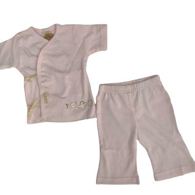 China Other Summer Shorts T-shirts and Pants 2pc Sets Pink Infant Baby Girls Pajamas Baby Clothing Set Toddler Bulk Surplus Bulk for sale