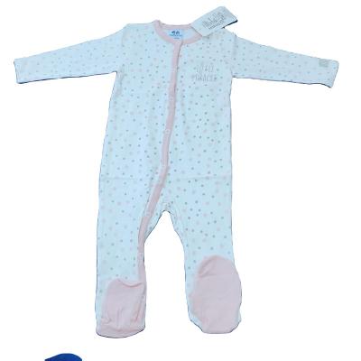 China Wholesale Spandex/Cotton Mixed Newborn Infant Running Rompers Sleepsuits Frogsuits Baby Boy Girls Lots Footed for sale