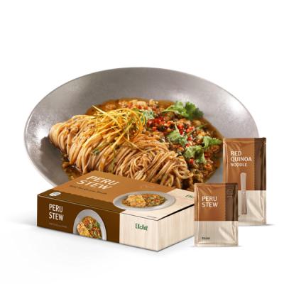 China Instant Plant Based Meat Peru Stew with Protein and Fiber Plus Red Quinoa Noodles for sale