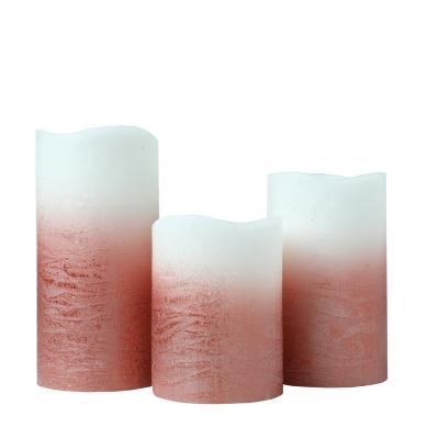 China Flameless Candles LED Birthday Candles LED Lights Battery Operated Plastic Pillar Candle Flicker Light For Party Decor for sale