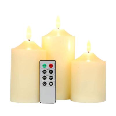 China Birthdays Popular LED Tealight Flameless Flickering Candle Lights Small White Candle Tea Lights with Timer Work for Wedding Party Decoration for sale