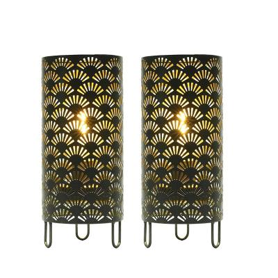 China Industrial Wholesale Cavity Holder Metal Cylindrical Tea Light Candle Holder For Home Party Decor Lights for sale