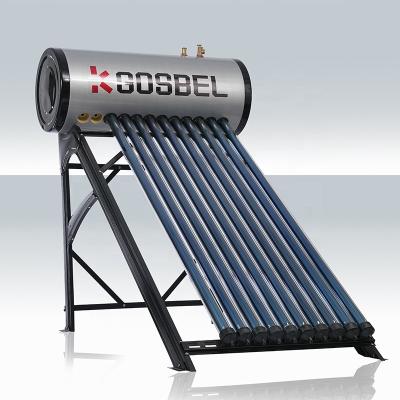 China GOSBEL 200l outdoor pressure water tank solar collectors of color steel highly pressurized water heaters for sale