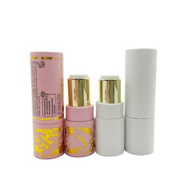 China Recyclable Blusher Lip Gloss Lip Balm Tube Recyclable Environmental Paper Packaging Tube for sale