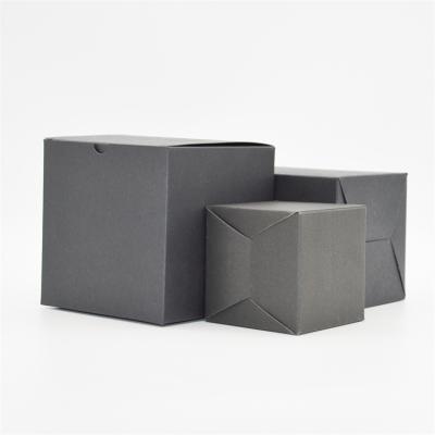 China Other New 2022 Recyclable Environmentally Friendly Custom Paper Square Black Packaging Custom Packaging Box for sale