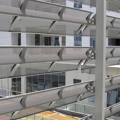 China Modern aluminum perforated aerowing sunshading sun canopy for sale