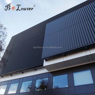 China Modern aluminum box section facades, exterior facades, aluminum box canopy for sale