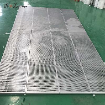 China New Design Exterior Facade Curtain Wall Decorative Building Aluminum Perforated Screen / Sun Screen For Exterior Wall for sale