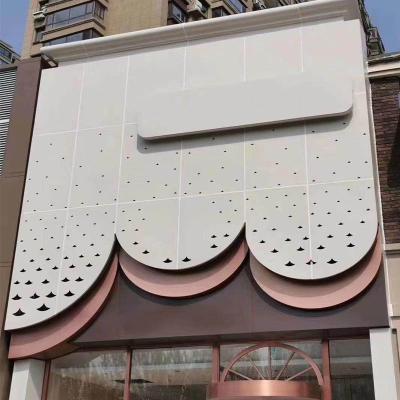 China 100% Modern Recycled Perforated Aluminum Wall Cladding Panel for sale