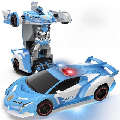 China App Controlled 2 in 1 Electric Kids Toys Car Deformation Car Transformation Robot Outdoor Remote Control Transform Car Robot Toy for sale