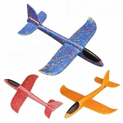 China Funny Toy Foam Glider Plane 44CM&48CM Mini Throwing Plane Flying Sports Games Foam Launch Flat Airplane Toys Funny Toys for sale